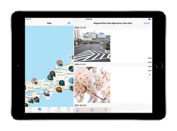 Pictream app map screen