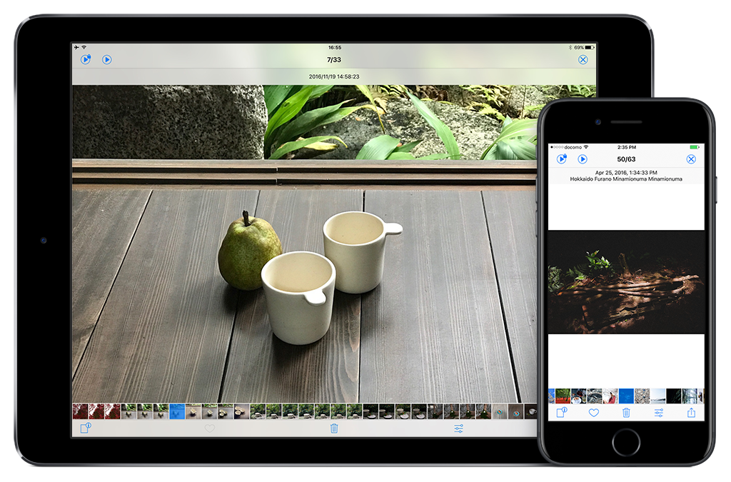 Pictream app photo slideshow